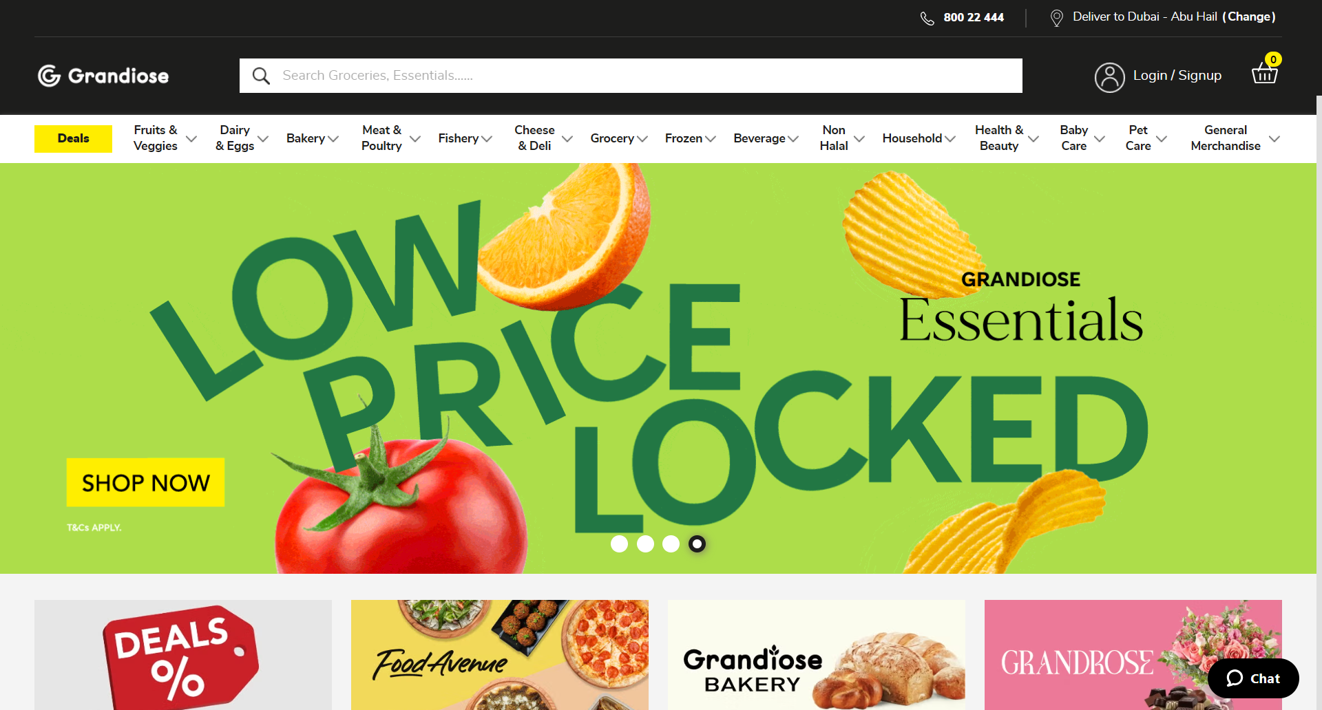 Grandiose Supermarket - E-commerce Platform